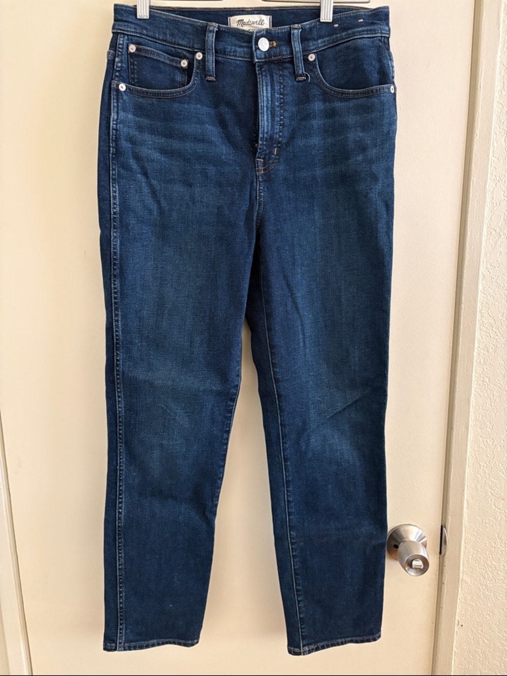 Madewell Women's Indigo Straight-Leg High-Rise Jeans
